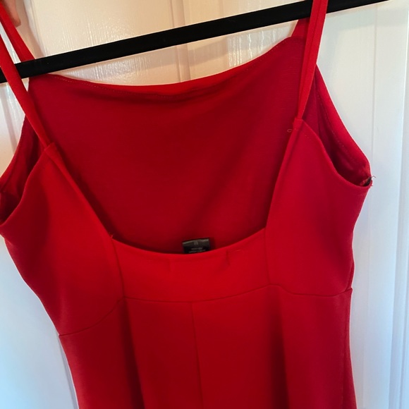 Red Tight Jumpsuit - Picture 4 of 5